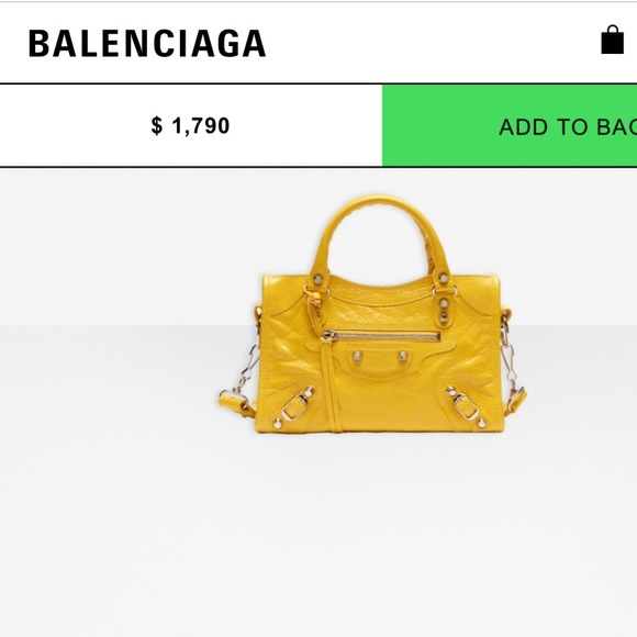 Balenciaga City mini yellow - Picture 5 of 5